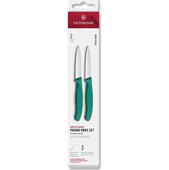Kuchyňský nůž Victorinox sada kuchyňských nožů Swiss Classic 2 ks, zelená