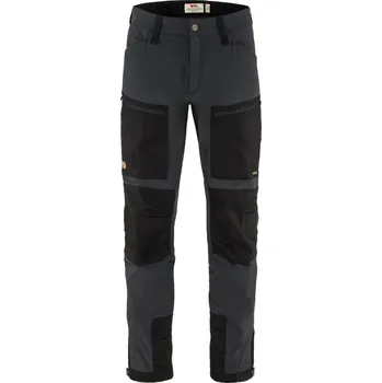 Pánské kalhoty kalhoty turistické pánské FJÄLLRÄVEN Keb Agile Trousers M Black-Black - 50/L