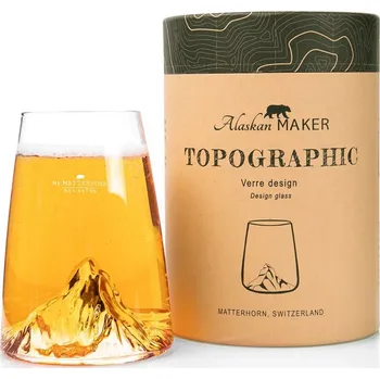 Sklenice Alaskan Maker Designová křišťálová sklenice Mount Matterhorn