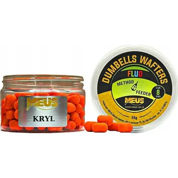 Boilies Nástraha Meus Dumbells Fluo Wafters 8mm - Krill