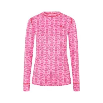 Dámské tričko Kari Traa Fryd LS Women SPINK/BRIGHT PINK růžová XS