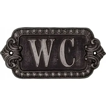 WC štětka ŠTÍTEK NA DVEŘE TOALETY DECO WC Antic Line