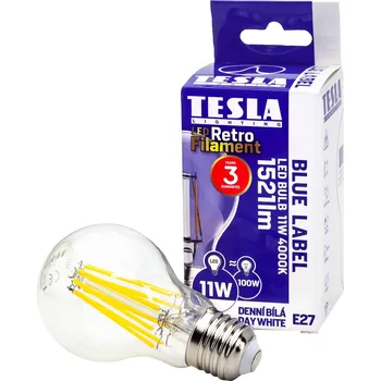 Žárovka TESLA lighting LED žárovka E27 11W 230V 1521lm 4000K denní bílá