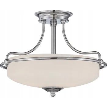 Kulatý Stropní Svítidlo Quoizel 43.2 stříbrná