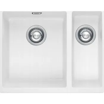 Granitový dřez Dvoukomorový dřez Franke granit bílý