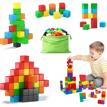 ostatní stavebnice MAGNETICKÉ STAVEBNICE MAGNETICKÉ STAVEBNICE SILNÉ KOSTKY 54 BLOKY