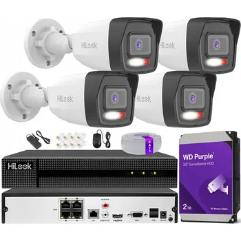 IP kamera IP Monitorovací Set 4 Kamery 6Mpx IR/LED Rekordér Disk 2TB Detekce