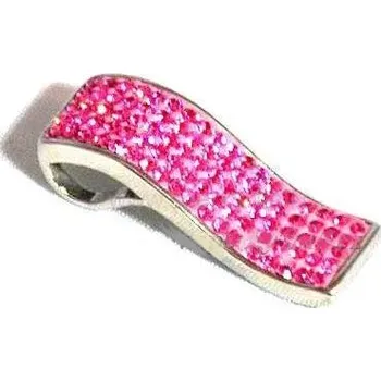 Přívěsek Přívěsek navlékací růžová vlnka 66 (Šperky s kamínky)