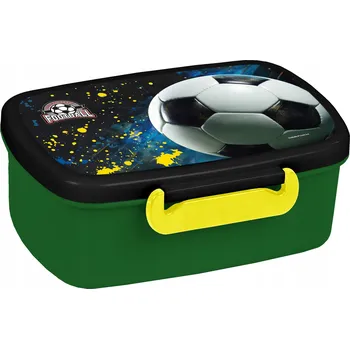 Svačinový box Lunchbox svačinový box s pohyblivou přepážkou Fotbalový míč bez BPA Derform