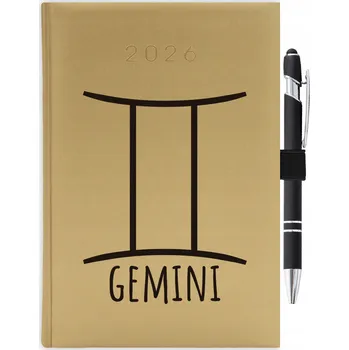 Kalendář Knižní kalendář 2026 A5 zlatý