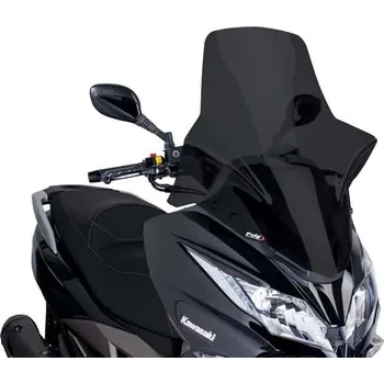 Plexi štít PUIG V-TECH LINE TOURING 7020F tmavě kouřový Kawasaki J125/J300 2014-2021