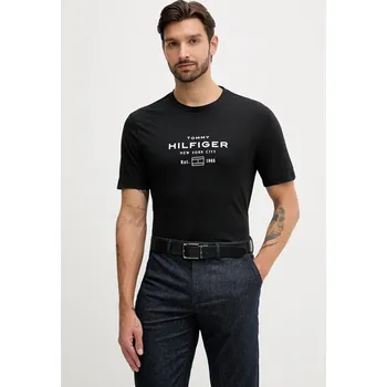 Pánské tričko Bavlněné tričko Tommy Hilfiger MW0MW40002 černá 99X, vel. M