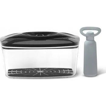 Dóza na potraviny Vakuová dóza SeeYoo 2,7 l Atest černá + Pumpyčka