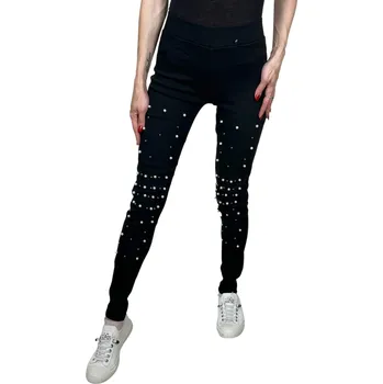 MiniLady Dámské černé kalhoty PERL Barva: Černá, Velikost: S-M