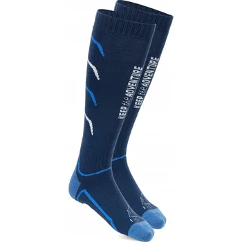 Pánské ponožky Lyžařské Ponožky KADVA Woolan tmavě modré, velikost 41-43