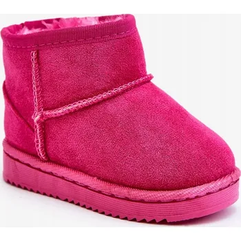 Dívčí zimní obuv DĚTSKÉ ZATEPLENÉ SNĚHULE KOTNÍKOVÉ BOTY FUCHSIOVÁ 30