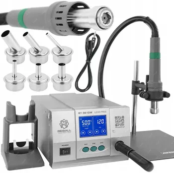 IP kamera HOT AIR PÁJECÍ STANICE SVAŘOVACÍ STROJ REBALL RT-861DW 1300W + DRŽÁK AIFEN
