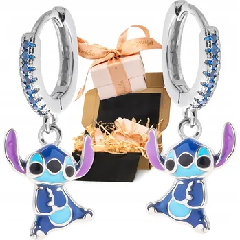 Náušnice Stříbrné náušnice 925 se zirkony, pohádkové zapínání na patentku