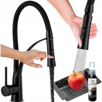 Vodovodní baterie Stojánková kuchyňská baterie Sink Quality STYLE černá