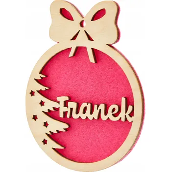 Vánoční dekorace Vánoční Koule zdobená Stromeček 10,2 cm 1 ks