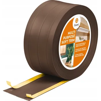 Podlahová lišta PVC lišta Quest 1 x 120, délka 500 cm, hnědá