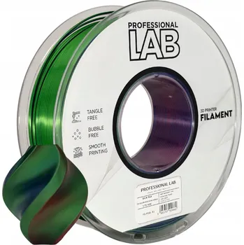 Filament Profesionální LAB 1kg PLA filament Silk Tri Color Červená Modrá Zelená