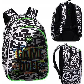 Školní batoh CoolPack s více přihrádkami bílý 18 l