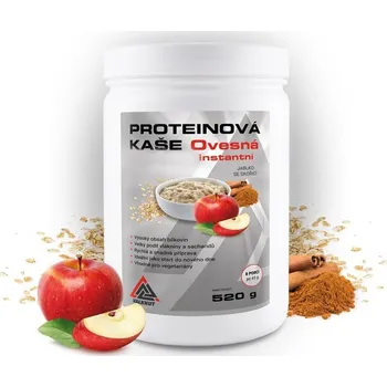 Proteinová Ovesná Kaše VALKNUT 520 g instantní jablko se skořicí