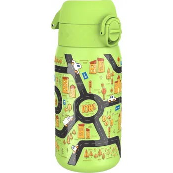 Láhev OCELOVÁ LAHEV NA PITÍ PRO DĚTI DO ŠKOLNÍCH AUTA ION8 0,4 L