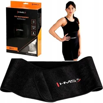 Zeštíhlující pás na břicho HMS Black Univerzální velikost pro cvičení a fitness