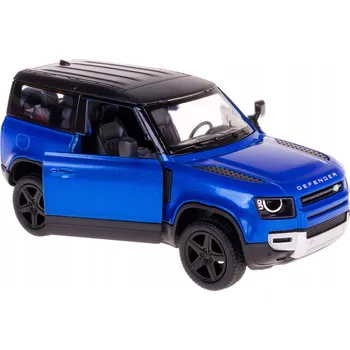 autíčko LAND ROVER DEFENDER 90 1:36 KINSMART MODEL MODRÁ