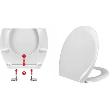 WC sedátko WC sedátko Stinnea Entera bílé polypropylen