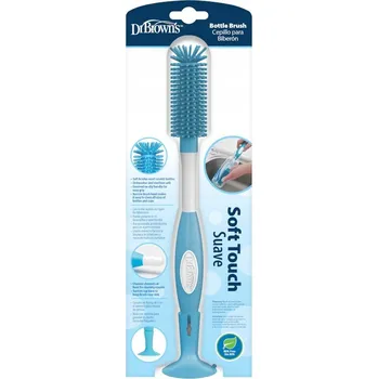 Dr Brown's Kartáč na čištění lahví se silikonovými štětinami, modrý