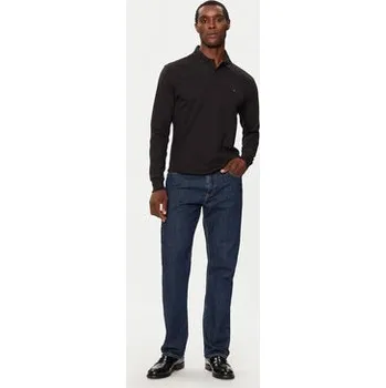 Pánská košile Tommy Hilfiger Polokošile MW0MW37317 Černá Regular Fit L