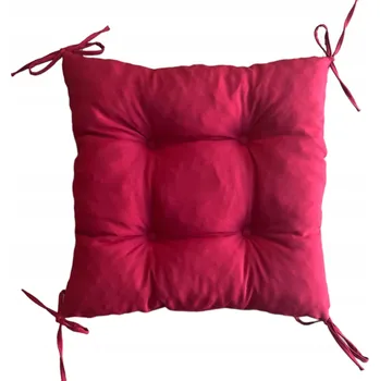 Polštář Polštář na židli ČTVEREC 40x40 cm ČERVENÝ