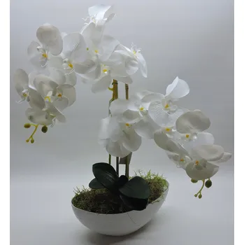 umělá květina UMĚLÁ KRÁSNÁ ORCHIDEJ V KVĚTINÁČI UMĚLÉ KVĚTY DEKORACE