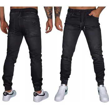 Pánské džíny JOGGERY PÁNSKÉ DŽÍNY ELASTICKÉ STAHOVACÍ LEM