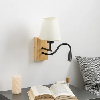 Nástěnné svítidlo Brilagi - LED Nástěnná lampa NUBILA WOOD 1xE27/25W/230V + LED/3W dub/krémová