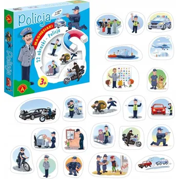 Dekorativní magnet Policie magnet na lednici MAGNETY 22 obrázků