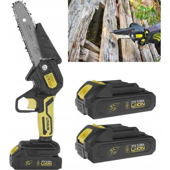 Motorová pila AKU ŘETĚZOVÁ PILA 6" RUČNÍ PILA NA VĚTVE 2x AKU G80665