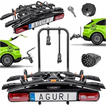 Nosič kol Nosič kol Aguri Active E-Bike pro 2 elektrokola, černý, 13PIN