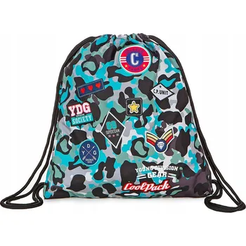 Sportovní taška COOLPACK - SPRINT - SPORTOVNÍ TAŠKA - CAMO BLUE (ODZNAKY) *