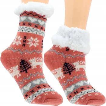 Dámské ponožky Teplé dětské Ponožky zimní s medvídkem, HIPOALERGENNÍ 31-35