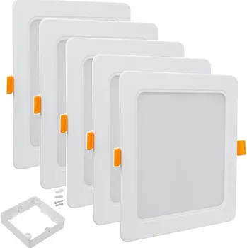 5x LED panel stropní stropní svítidlo 18W + rámečky pro povrchovou montáž
