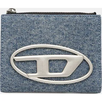 Peněženka Bavlněná peněženka Diesel 1DR 1DR BI-FOLD ZIP II dámská, modrá barva, X09888.P1730 55J, vel. ONE SIZE
