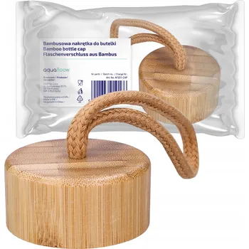 Bambusové náhradní víčko pro láhev AquaFloow Motivate Glass 1L