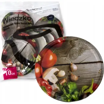 Víčko na zavařovací sklenici Šroubovací Víčka Tragar kovové vícebarevné 82 mm 10 kusů