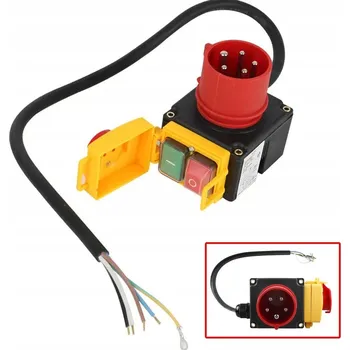 vypínač Třífázový vypínač / přepínač 380/400 V s 0,8 m připojovacím kabelem 5P