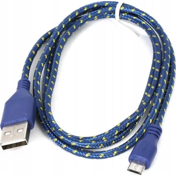 Datový kabel Kabel Omega USB - microUSB typ B, 1 m, modrý