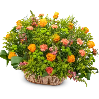 Smuteční dekorace Smuteční květinový koš Batien Velký - Belles Fleurs